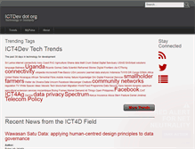 Tablet Screenshot of ictdev.org